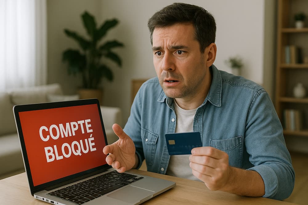 pce compte bloqué